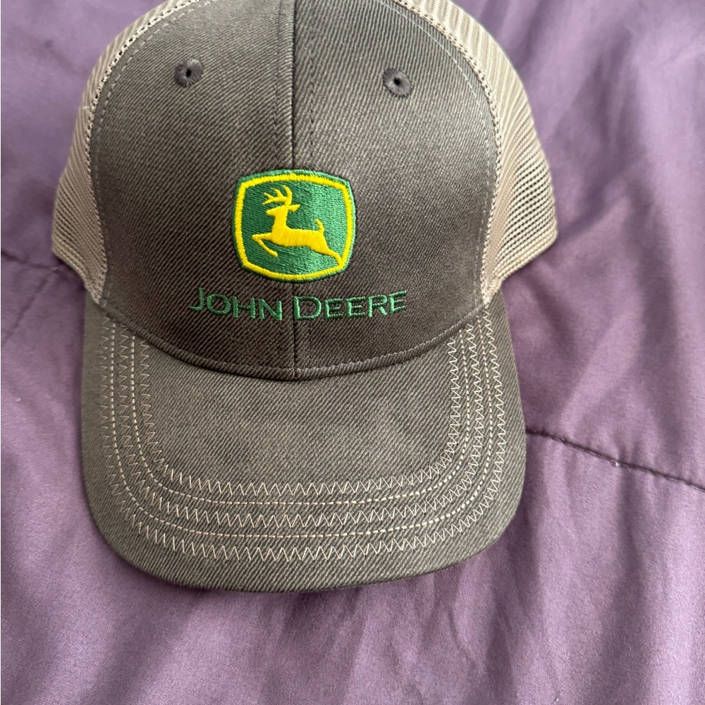 John Deere Green and Brown Cap